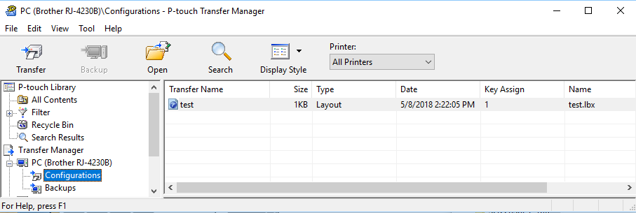 When printing using the P-touch Template command